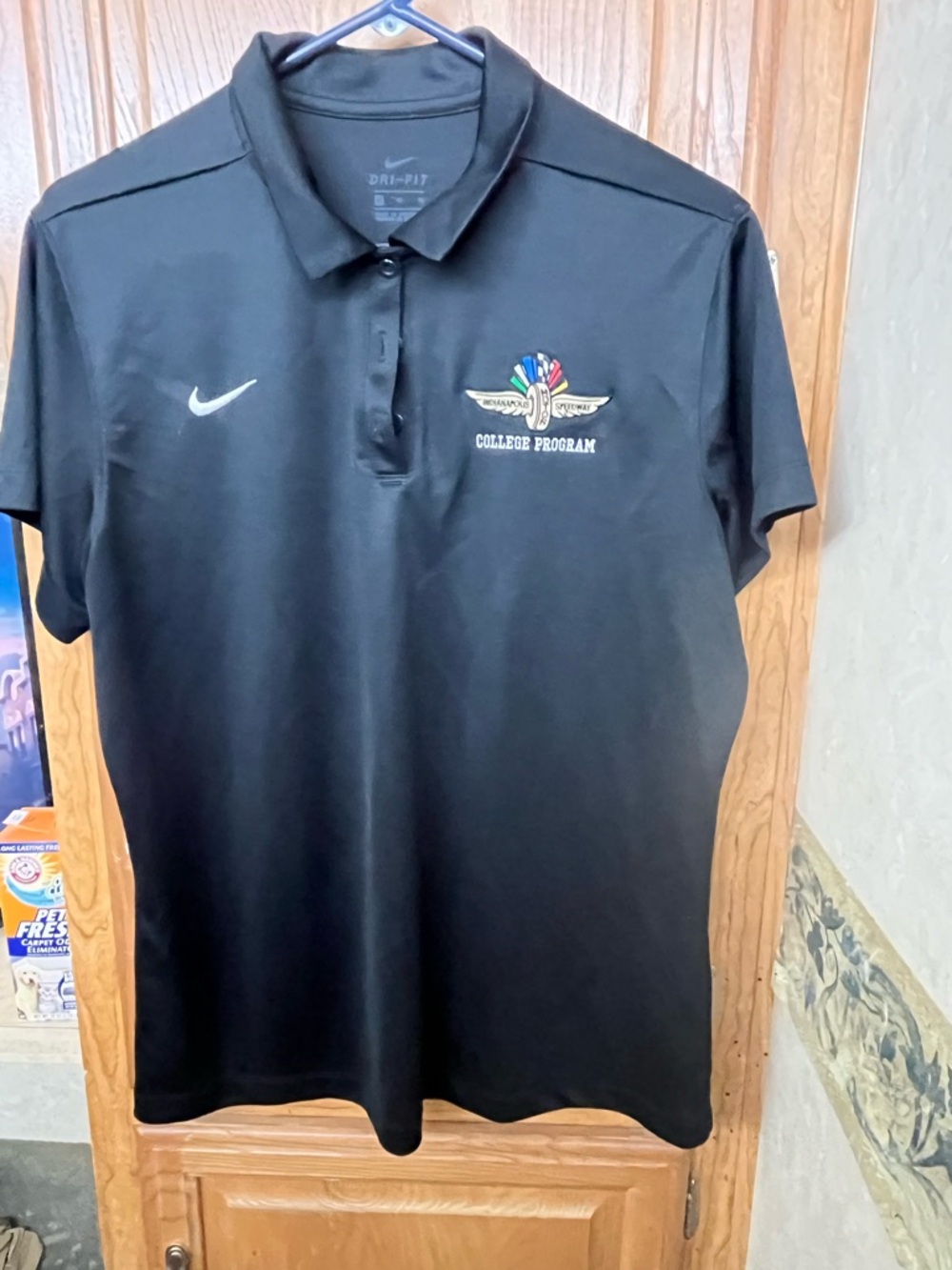 Indianapolis Motor Speedway College Program Nike Polo Indy 500 Racing Shirt Larg